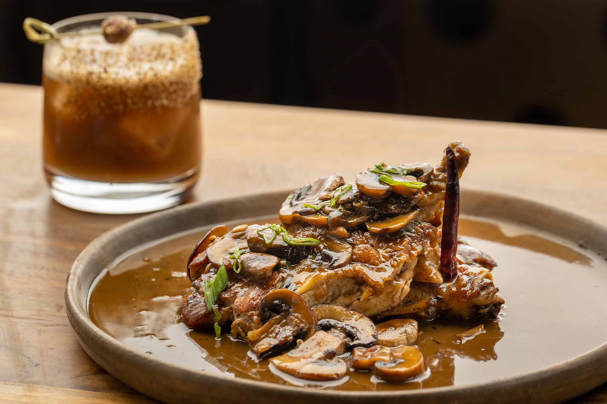 Pan-Seared Half Chiken